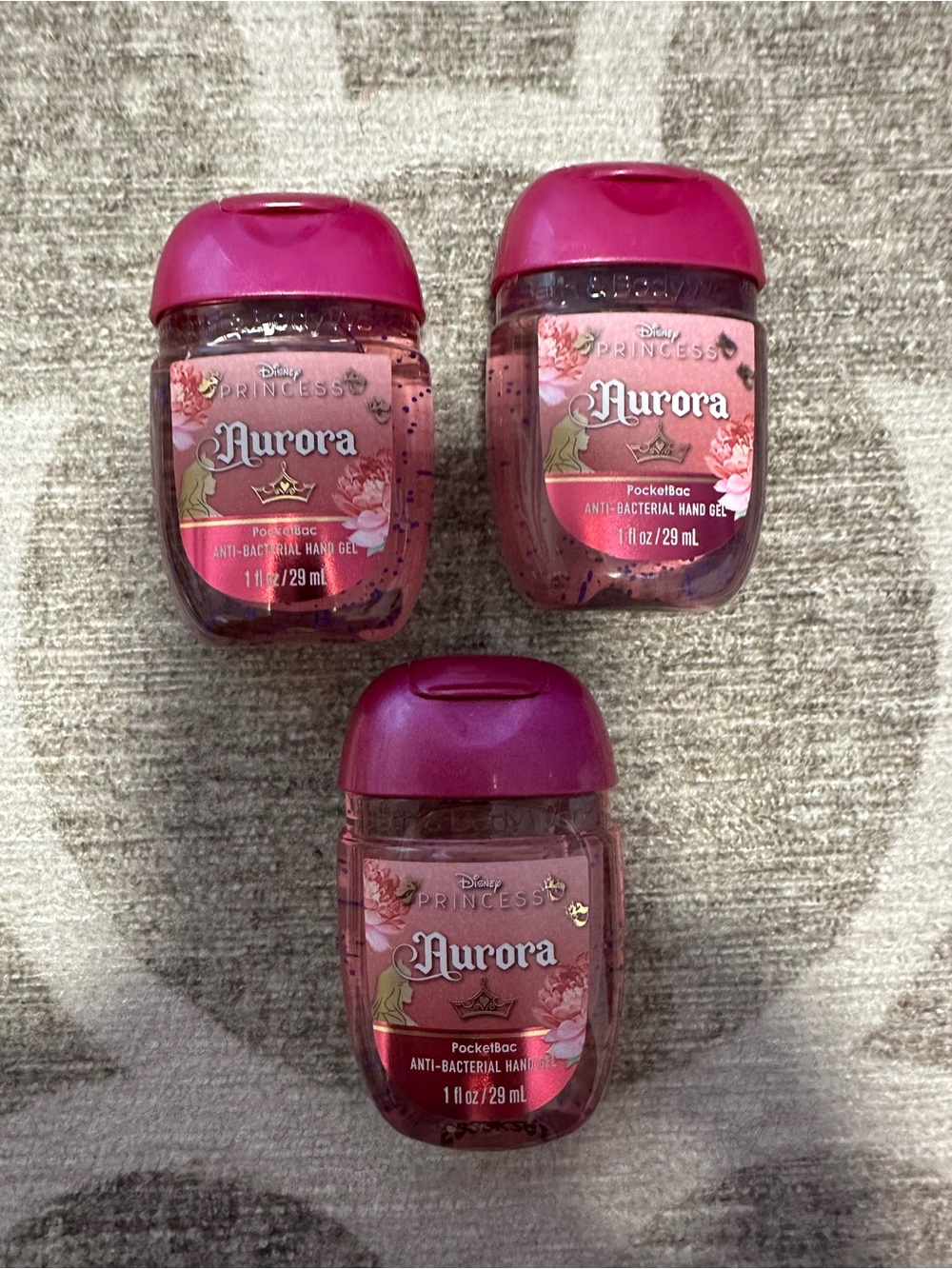 Bath & Body Works Disney Princess Aurora Hand Sanitizer Trio.